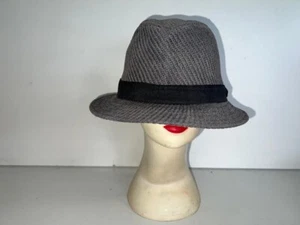 M&S Women's Grey Visor Wide Brim Beach Holiday Summer Sun Hat UK (M) OLS-HT012 - Picture 1 of 5