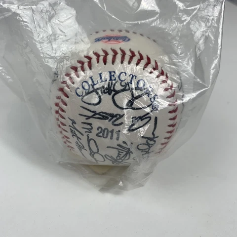 2011 Commemorative Baseball Texas Rangers Facsimile Stamped Autograph Ball Beltr Cover