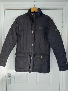 Regatta Quinted Black Coat Small - Picture 1 of 12