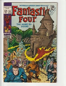 Fantastic Four # 84 FN/FN+ Marvel Comic Book 1969 Doctor Doom app. - Picture 1 of 2