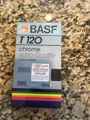 BASF T-120 Chrome Extra Quality Video Cassette VHS 6 Hours - Image 1 of 4
