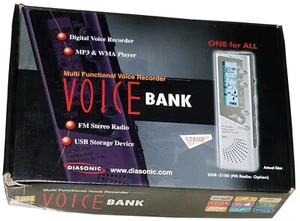 Diasonic Multi Function Digital Voice Audio Recorder and MP3 Player DDR-3100 - Picture 1 of 12