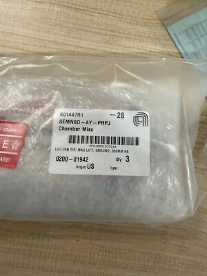 Applied Materials AMAT 0200-01942 LIFT PIN TIP,MAG LIFT,GROUND,300MM RA(Qty3) - Image 1 of 2