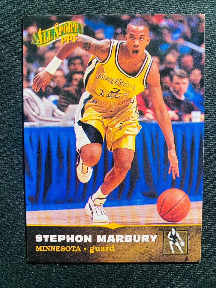 1996 SCORE #9 STEPHON MARBURY ALL SPORT PPF NM-MT ROOKIE NBA BASKETBALL CARD - Image 1 of 1