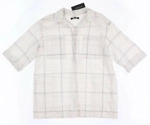 Lafayette 148 155850 Women's Casual 3/4 Sleeve Button Down Shirt Sz. L - Picture 1 of 2