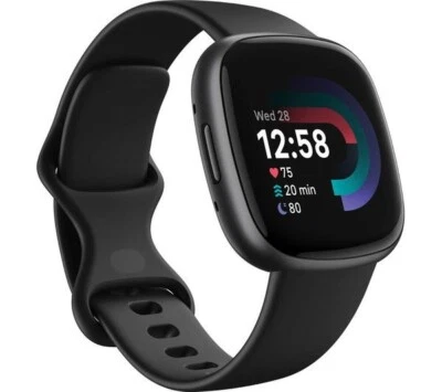 Fitbit Versa 4 Activity Tracker - Black/Graphite - Grade C - Image 1 of 4