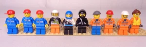 LEGO CITY Town Minifigure Lot: Xtreme Stunt, Octan, Construction, Coast Guard - Picture 1 of 8