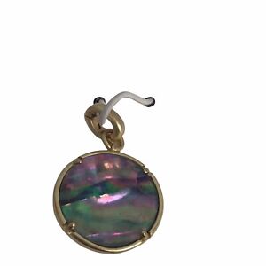 Kendra Scott Radial Charm Gold Lilac Pendant Abalone NEW