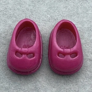 Barbie Happy Family Neighborhood Original Dark Pink Mary Jane Toddler Shoes HTF - Picture 1 of 4