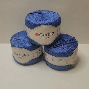 3 Skeins Gedifra Ayala Discontinued Linen Blend Yarn in Color 02256 - Picture 1 of 4