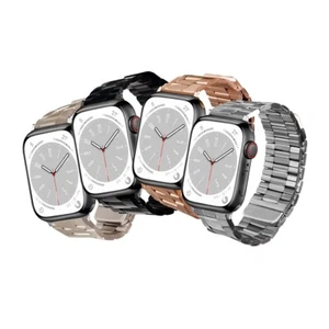 Metal Strap for Apple Watch Series 1-9, 42mm-49mm, Magnetic Adjustable PACK X4 - Picture 1 of 5