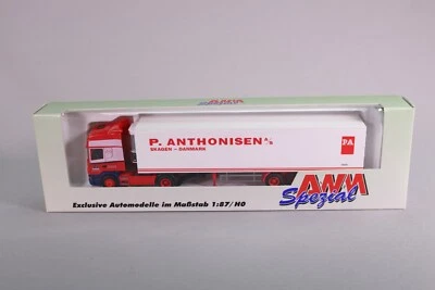 LE2709 AWM AMW SPEZIAL 71412 Ho 1:87 Scania remorque frigorifique P Anthonisen - Photo 1/4