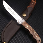 Browning Hunting Fixed Blade Knife Wood Handle Camping Fishing Tactical Survival
