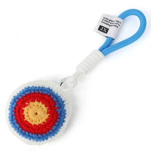Handmade Plush Keychain Archery Target Lanyard Keyring Hanging Purse Bag Gift - Picture 1 of 17