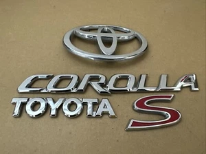 FREE SHIPPING! OEM 2003-2008 04 05 06 07 08 TOYOTA COROLLA S REAR EMBLEM Set - Bild 1 von 6