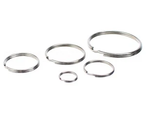 Split Key Rings - 9/16" 1" 1 3/16" 1 3/8" 2" 3" Inch - Key Chain 10 50 100 1000 - Picture 1 of 10