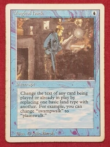 Magic The Gathering REVISED EDITION MAGICAL HACK blue card MTG - Picture 1 of 2