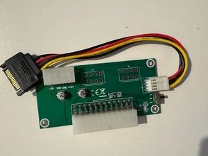 Dual Relay PSU Power Supply Adapter ATX 24-Pin 4-Pin Sync Starter - Picture 1 of 2