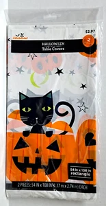 Halloween 54 x 108 inch tablecloth 2 pack sealed - Picture 1 of 7