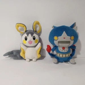 Emolga Pokémon Center NY 2011 Pokedoll Plush 6" And Yo-kai Watch Robonyan - Picture 1 of 4
