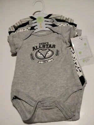 Paquete de 5 body para bebé niño Grow With Me 2 tallas 0-3 m y 3-6 m nuevo con etiquetas Foto 1 de 4