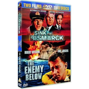 The Enemy Below + Sink the Bismarck (Robert Mitchum, Curd Jurgens) Region 4 DVD - Picture 1 of 1