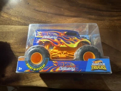 Camión de reparto Hot Wheels Monster Jam Die Cast 1:24 Hot Wheels Flames nuevo Foto 1 de 2