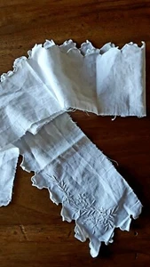  ANCIEN broderie  MAIN  bande de coton 74cmx9cm#OLD - Picture 1 of 3