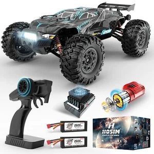 Coche de radiocontrol Hosim 1:0 sin escobillas Monster Truck coche de control remoto alta velocidad 68 kmh 4x4 - Imagen 1 de 7