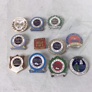 11x ASLEF / NUR Union Emaille Ansteckabzeichen Eisenbahn Gewerkschaft #2 - Bild 1 von 15