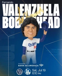 Fernando Valenzuela 2025 LA Dodgers Bobblehead SGA In Hand - Picture 1 of 6