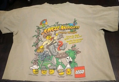 ⭐Lego Jungle Adventures Johnny Thunder Promo Mania Shirt 1998⭐ - Image 1 of 4