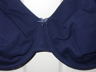 Sutiã Lane Bryant cacique 44H algodão sem forro cobertura total azul marinho descontinuado - Imagem 1 de 4