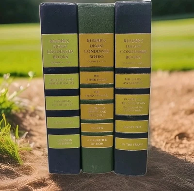 Take 50% Off Lot of 3 Vintage Readers Digest Condensed Books Shades Of  Green — 第 1/4 张图片