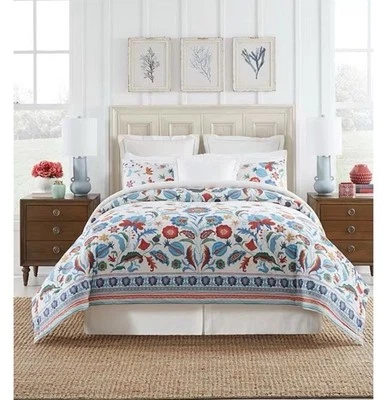 New Southern Living Madiha Jacobean Floral King Comforter Set 3pc - Image 1 of 4