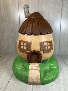 Vintage Arnels Keramikform Elfe Wichtel Haus handbemalt Ofenrohr Hof Deko - Bild 1 von 10