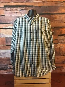 THE NORTH FACE camicia uomo abbottonata verde nero bianco quadri taglia XL - Foto 1 di 6