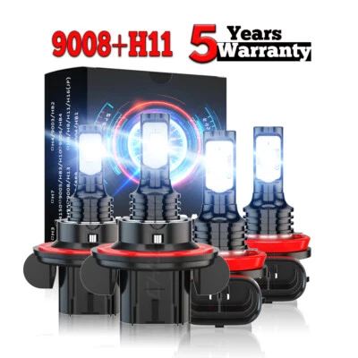 For Ford Transit Connect 2011-2013 2-Sides Front LED Headlight Fog Bulbs Combo - Image 1 of 4