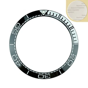 38mm Black with White Printing Sloped Ceramic Bezel Insert for SKX - Picture 1 of 4