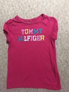 Girls Tommy Hilfiger Pink Top Age 3-4 Years VGC - Picture 1 of 4