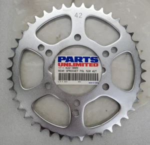 K223009 PARTS UNLIMITED STEEL REAR SPROCKET 520 PITCH 42 TOOTH 85-13 POLARIS - Picture 1 of 5