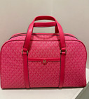 Michael Kors Travel XL Weekender Duffle Bag Luggage Shoulder Bag - Electric Pink