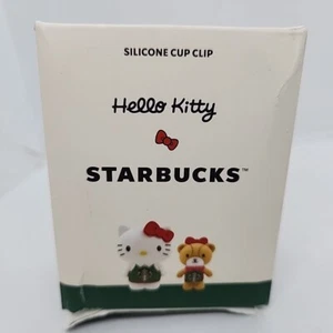 NUOVO Hello Kitty x Starbucks clip per tazza in silicone - Foto 1 di 7
