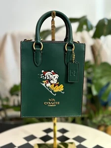 AUTHENTISCHE Disney X Coach North South Mini Tasche mit Schlitten Motiv Urlaub Tasche - Bild 1 von 9