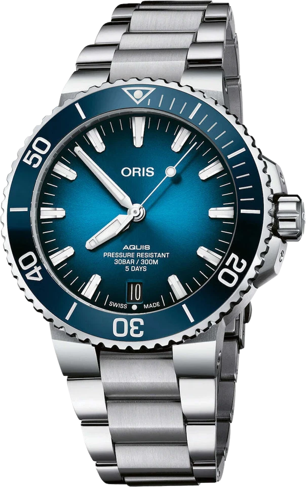 Oris Aquis Blue Men's Watch - 01 400 7763 4135-07 8 24 09PEB