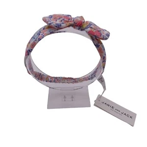 NWT Janie And Jack Bow Soft Headband OSFM Multicolor Floral Print Stretch - Picture 1 of 9