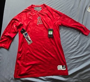 Los Angeles Angels Nike Pro Hyper-Cool 3/4 Arm Herren Pullover Gr. XL - Bild 1 von 8