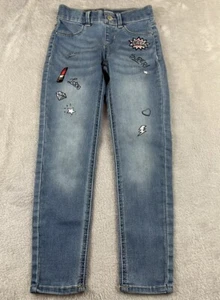 Wonder Nation girls light wash blue denim jeggings size small 6 - Picture 1 of 9