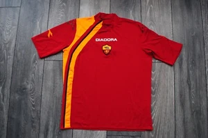 DIADORA AS ROMA 2005 2006 HOME FOOTBALL SHIRT SIZE MEN’S LARGE AUTHENTIC RARE - Picture 1 of 10
