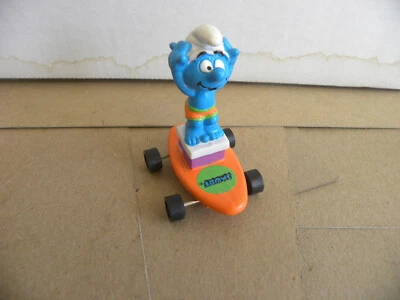 Applause 1996 SMURFS Skateboard Smurf  mf  Vintage - Imagem 1 de 3